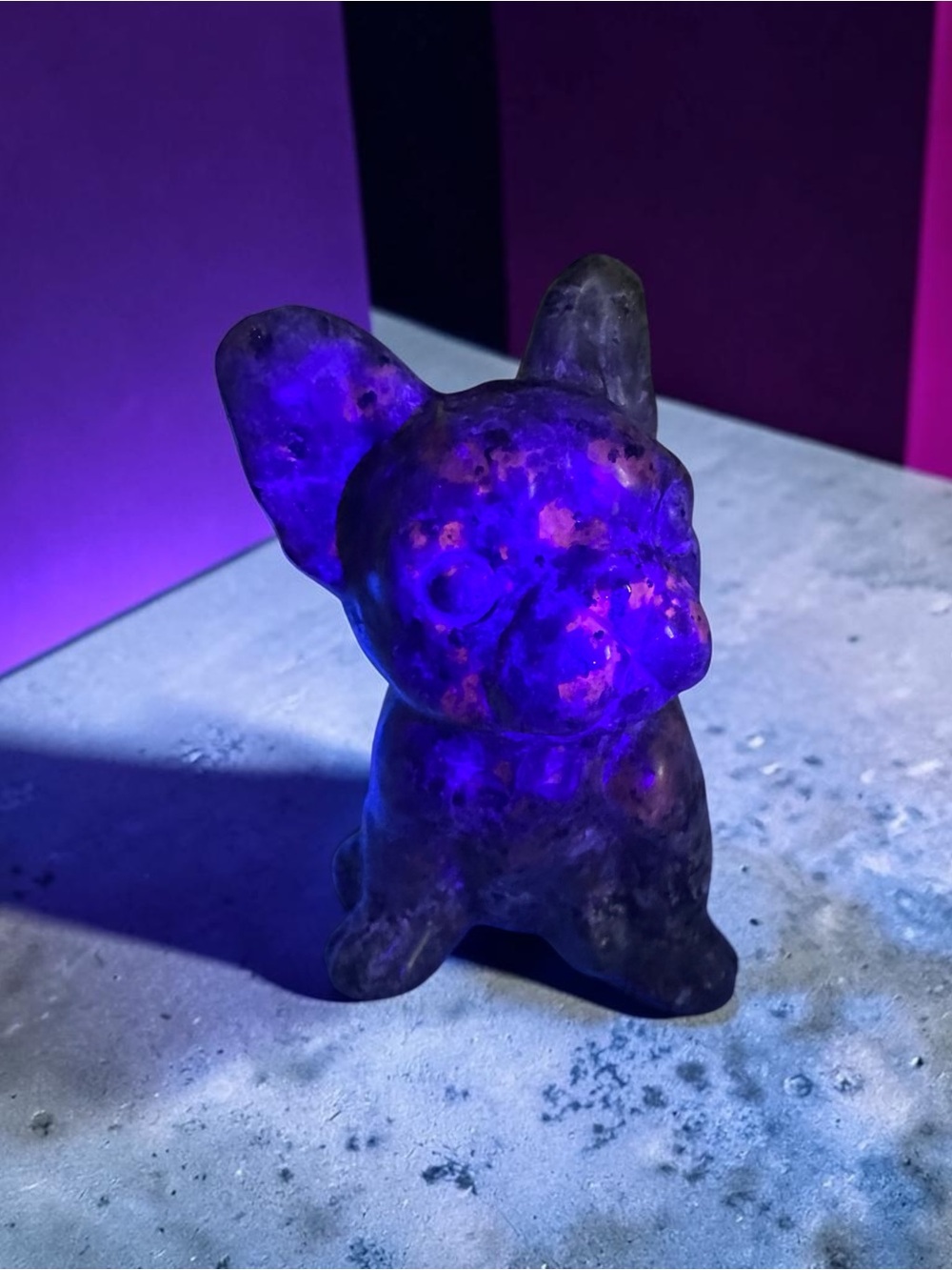 Flame-Stone Crystal XL French Bulldog